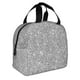 thumbnail image 2 of Easygdp GlitterSilver Bolsa Térmica Premium - Tela Oxford Impermeable, Gran Capacidad, Bolsillo Frontal, Unisex para Trabajo, Escuela, Actividades al Aire Libre y Picnics, 2 of 8