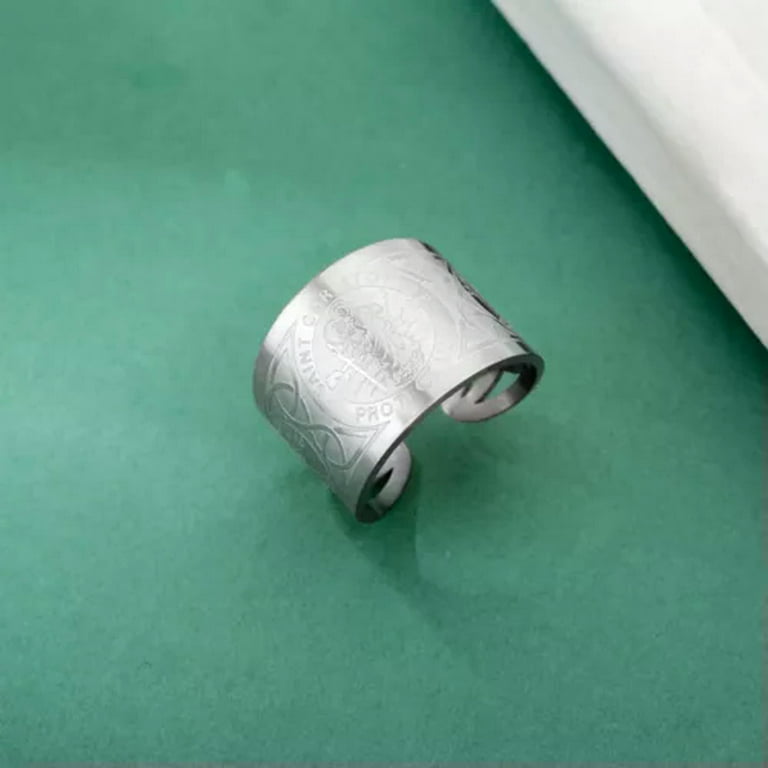 RSAMD Saint Christopher Rings Protect Us Religious Adjustable