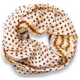 thumbnail image 2 of Chic Polka Dot And Chevron Sheer Infinity Loop Scarf, 2 of 2