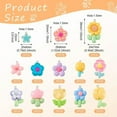 thumbnail image 3 of U8MO 26Pcs Resin Pendants Flower Charms with Loops Jewelry Making 23~39x18~27.5mm, 3 of 8
