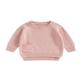 thumbnail image 1 of Tricot pour Bébé Manches Longues avec Poche Automne Tricoté pour Filles Garçons, 1 of 7