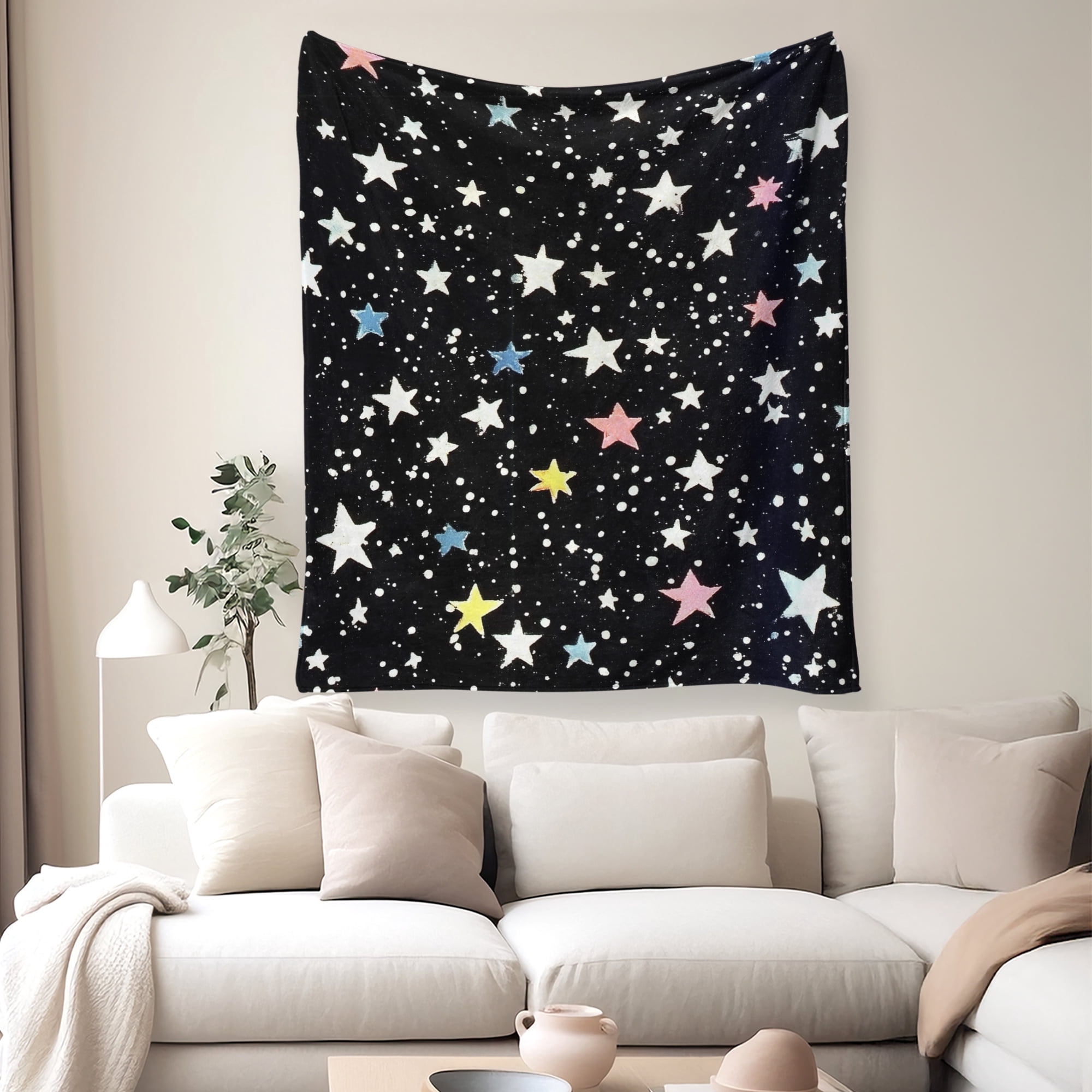 Spring Summer Flannel Throw Blanket 50x60 Inches Fleece Blanket Throw, Soft Lightweight Plush Cozy Blankets for Bed, Sofa, Couch, Travel, Camping