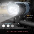 thumbnail image 2 of Bike Light Set, Super Bright USB Rechargeable Powerful Bike Headlight and Taillight Safety Light, 3 Light Modes IPX5 Waterproof Front and Back Bicycle Lights for Mountain Bike Road Bicycle, 2 of 7