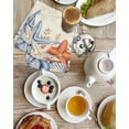 thumbnail image 4 of Orange Blue Starfish Coastal Kitchen Dish Towels for Drying Dishes Set of 3, Summer Beach Eucalyptus Rustic Waffle Weave Microfiber Hand Tea Bathroom Towels Quick Dry & Absorbent Towel 15.7x23.6, 4 of 7
