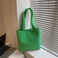 thumbnail image 4 of Bolsa de hombro para mujer con entramado rómbico de gran capacidad de nailon para el trabajo (verde) Ehuebsd Para Estrenar, 4 of 9