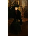 thumbnail image 2 of Jacques-Émile Blanche 12x18 Black Ornate Wood Framed Double Matted Museum Art Print Titled - Portrait of Mary Cassat (1885), 2 of 5