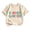 AB604 Beige, variant on Bainana Girls Kindergarten T Shirts Letter Print Short Sleeve Tops Big Kids Casual Back To School Tees