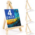 thumbnail image 1 of Caballetes de madera ESRICH de 9.4 pulgadas para pintar lienzos, juego de 4, 1 of 7