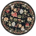 thumbnail image 3 of Safavieh Chelsea Gisselle Bordered Wool Area Rug, Black, 5'6" x 5'6" Round, 3 of 13