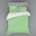 thumbnail image 2 of Ambesonne Geometric Bedding Set 3 Pcs, Green White Gingham, Twin, Green and White, 2 of 3