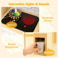 thumbnail image 5 of Costway Wooden Kids Kitchen Playset Pretend Play Kitchen with Real Sounds Lights Yellow, 5 of 10