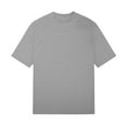 thumbnail image 4 of ZyeKqe Mens T-Shirts Short Sleeve Crew Neck Loose Comfy Solid Color Summer Tops, 4 of 9