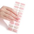 thumbnail image 1 of Pack of 22 Nail Stickers Creative Adhesive Nail Art Decal Manicure Decoration Nail Polish Full Cover Press On Nail Strip, 1 of 4