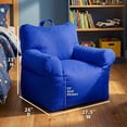 thumbnail image 3 of Big Joe Club Joe Kids Bean Bag Chair, Luminous Blue, 3 of 6