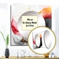 thumbnail image 3 of Designart "Untamed Commitments Abstract Gold Undulation Rosy And Black I" Abstract Painting Square Mirror For Wall Decor - Large Gold Square Printed Wall Mirror Art - Square Modern Wall Mirror, 3 of 5