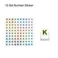 thumbnail image 2 of Uxcell Capital Letter Stickers, Alphabet K Round Self Adhesive Letter Labels for Inventory, Storage, Organizing,15 Sheet, 2 of 7
