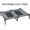 thumbnail image 5 of Elevated Outdoor Dog Bed with Canopy, Cooling Raised Pet Cot with Removable Sunshade for Camping, Deluxe 600D PVC with 2x1 Textilene with Carrying Bag, 5 of 8