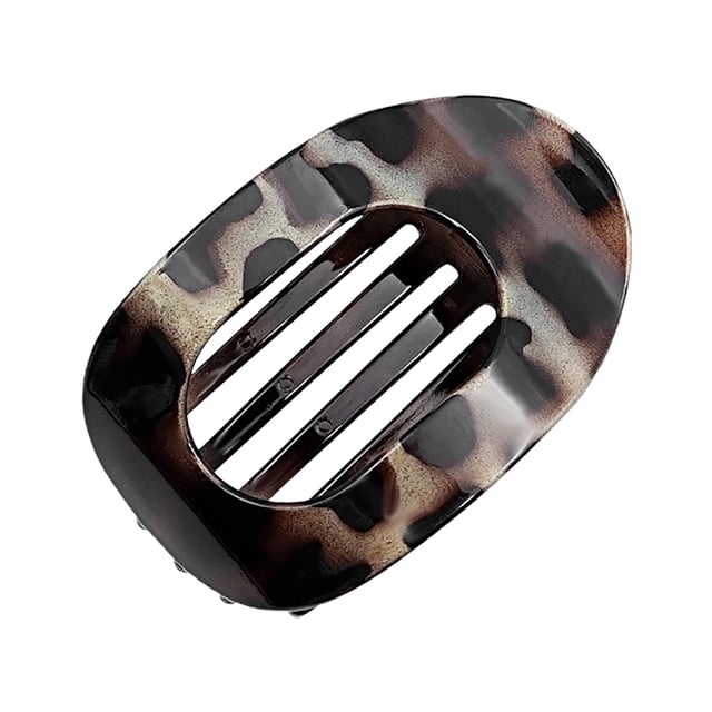 Barrette Plate Ronde pour Femmes Filles Forte Tenue Épaisse Fine Confortable Courbée pour Conduite et Plus Accessoires de Coiffure