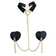 thumbnail image 2 of Bras Chain Fashion Bra Rave Body Accessories Choker Prom Women Chest Sticker Black, 2 of 8