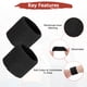 thumbnail image 5 of Uxcell 12PCS Bandas de sudor deportivas, muñequeras de algodón absorbentes para entrenamiento/baloncesto/correr [Negro, 5cm de ancho], 5 of 7