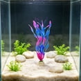 thumbnail image 5 of SouMaox Artificial Aquarium Flowers, Lifelike Plastic Seaweed Decor for Fish, Soft Kelp Ornaments for Fish Hideout and Breeding, Realistic Underwater Landscape, 1.69" x 1.02" x 13.78" Purple, 5 of 6