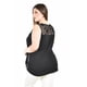 thumbnail image 3 of Blusa sin manga con encaje Roman Fashion /Tallas Extras, 708 (Negro) negro 42, 3 of 5