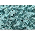 thumbnail image 1 of Ahgly Company Indoor Rectangle Solid Light Blue Modern Area Rugs, 4' x 6', 1 of 4