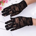 thumbnail image 3 of Gants de Fête pour Femmes, Mitaines en Dentelle, Accessoires de Protection Solaire, Été, Doigts Complets, Mode (Couleur : Blanc) (Couleur : Rouge) Rouge, 3 of 7