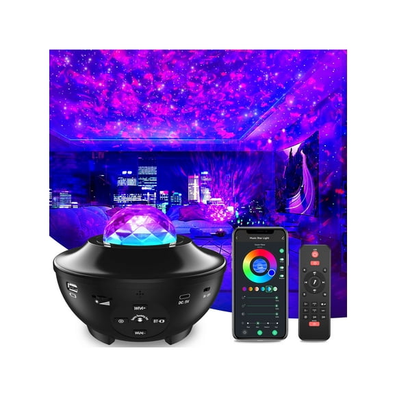 FORKODA Galaxy Projector Star Projector For Bedroom, Starry Night Light Projector For Kids, Large Coverage Star Projector For Ceiling, Built in Blueto