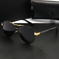 thumbnail image 1 of Lunettes de Mode Rétro Classiques Polarisées pour Femmes Hommes, Lunettes de Soleil Vintage à Double Pont Lunettes de Mode pour Conduite Pêche Randonnée, 1 of 5