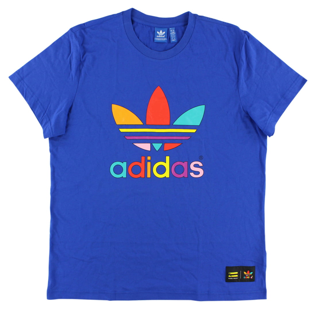 Adidas - Adidas Mens Supercolor Trefoil T Shirt Royal Blue - Walmart ...