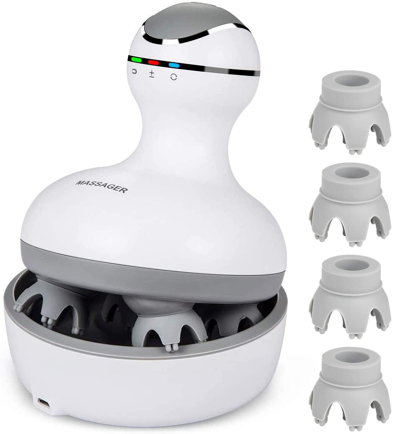 Cotsoco Electric Scalp Head Massager, Portable Handheld Massager