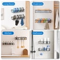 thumbnail image 2 of Askmuse Hat Racks for Baseball Caps Wall: 2 Pack Hat Shelf, Metal Hat Organizer Fit 48 Caps, Perfect for Closet, Bedroom, Living Room, Black, 2 of 8