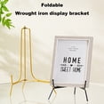 thumbnail image 2 of 1Pcs Plate Stand Metal Picture Frame Holder High Stability Smooth Edge Rustproof Corrosion Resistant Table Top Art Display Stand, 2 of 7