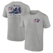 Men's Heather Gray Columbus Blue Jackets Glory Skates T-Shirt