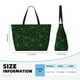 thumbnail image 4 of Fotbe Green Bright Web with Spiders Bolsa de Viaje para Playa - Resistente al Agua, Bolsa Tote de Gran Capacidad y Ligera con 7 Bolsillos para Mujeres y Hombres, 4 of 7