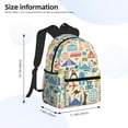 thumbnail image 4 of Easygdp Famous Places Casual Laptop Backpack, Large Capacity Schoolpack for School, Travel, Business, 4 of 8