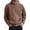 Brown, variant on Classic Washed Hoodie Jacket, Oversized Unisex Pullover Sweatshirt with Pockets, Relaxed Fit Solid Color Athletic Basketball Hooded Sweatshirt for Teens and Adults