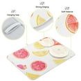 thumbnail image 3 of Yayeee Dish Drying Mat for Kitchen Counter 16"x18" Microfiber Absorbent Pad, White Grapefruit Slices, 3 of 7