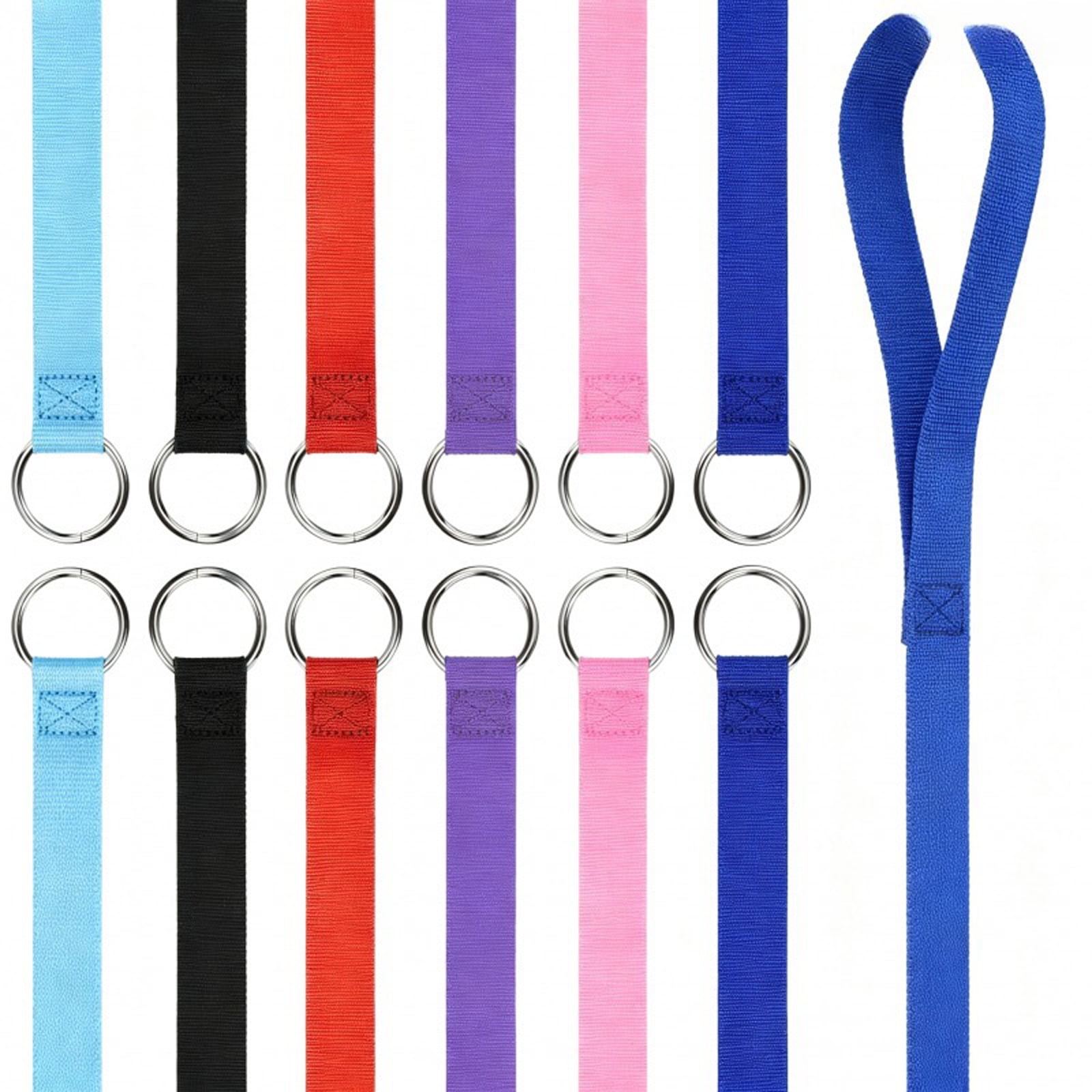 Reinforced Stitched Dog Training Leash 12 Pack for Small and Mid-Size Dogs Faux Nylon Webbing Loop Connection 1.82 m Routine Use