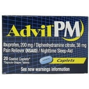 Advil PM Pain Reliever/Nighttime Sleep-Aid, 200mg