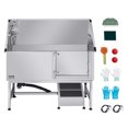 thumbnail image 4 of VEVOR 62" Stainless Steel Dog Wash Station w/Ramp, PE Board, Faucet & Shower - Pet Grooming Tub (Right Door), 4 of 9