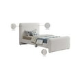 thumbnail image 2 of Meridian Furniture Stylus Cream Boucle Fabric Twin Bed, 2 of 8