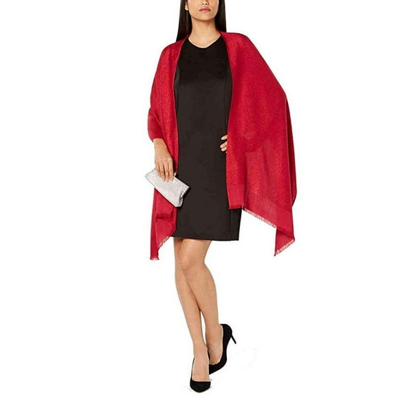 INC International Concepts Womens Reversible Shine Wrap;One Size