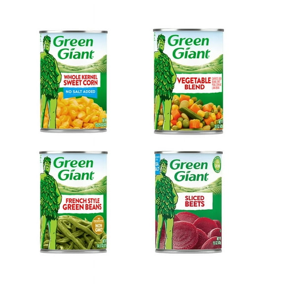 Green Giant Essential Veggies Variety Pack – 8 Emergency & Everyday Vegetable cans