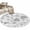 White Black, variant on Round Rugs 6Ft, Green Botanical Round Area Rug Washable Indoor Throw Carpet, Watercolor Spring Floral Summer Soft Non Slip Circle Rug for Office Cabinet Home Decor Aesthetic