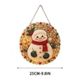 thumbnail image 4 of Christmas Pearl Diamond Painting Suncatcher Kit, DIY Craft, Pre-Assembled Metal Chain, Acrylic Round Board with Lace Edge, 3D Mixed-Sized Pearl Beads Craft, Festive Window Wall Decor, 4 of 5