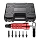 thumbnail image 1 of Adaptador de remache eléctrico de Taladro Inalámbrico con llave de Estuche de transporte, Kit adaptador de taladro de tuerca de remache portátil para Mandriles métricos 6, 1 of 9