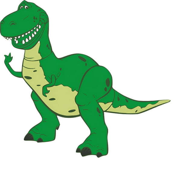 Rex Toy Story Trex Dinosaur Dino Customized Wall Decal - Custom Vinyl Wall Art - Personalized Name - Baby Girls Boys Kids Bedroom Wall Decal Room Decor Wall Stickers Decoration Size (20x20 inch)