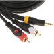thumbnail image 4 of Cable de Cable de Adaptador de Audio Estéreo de 3,5 Mm a 2 con Doble Blindaje - 3 metros Sunnimix Cable de audio RCA, 4 of 6